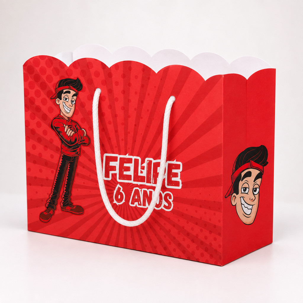 Sacolinha Personalizada Para Festa Enaldinho aniversário Sacolinha Surpresa Pegue e Monte Lembrancinhas