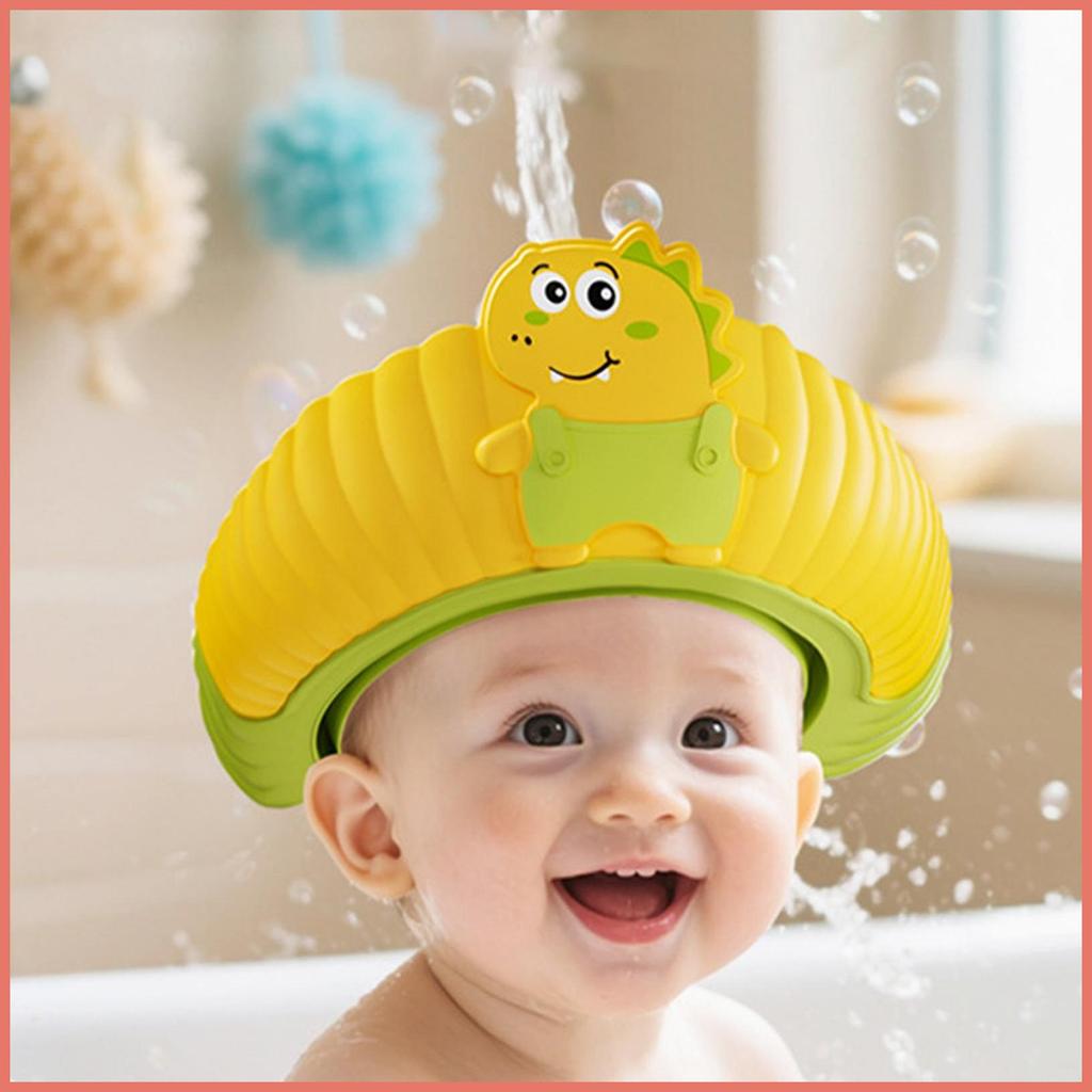 Chapéu De Banho Infantil Ajustável Anti-Refluxo Cabeça Viseira De Água Com Bola Pato Escova E Copo Para Banheira Spa xur