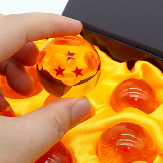 7Pcs/Set 3,5cm Dragon Ball Z Crystal Anime Figura 1 2 3 4 5 6 7 Star Shenron Wish Balls Cosplay Adereços Para Decoração 