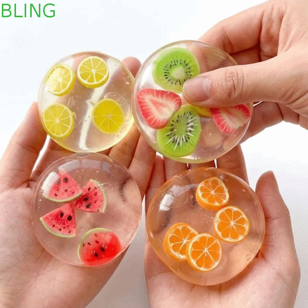 BLING Anti-Stress Squeeze , Brinquedos Transparentes Moldáveis Para Alívio Do Estresse , Bolas De Brinquedo