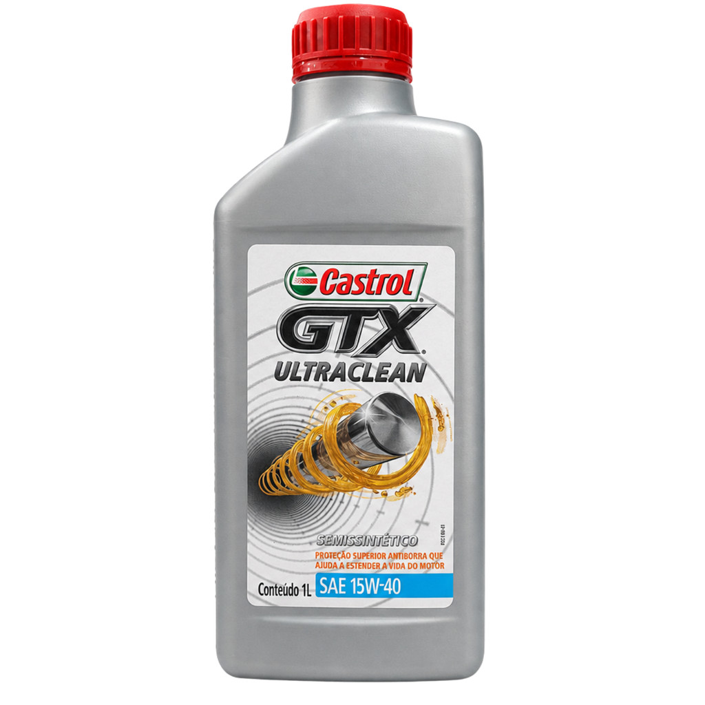 Óleo de Motor GTX ULTRACLEAN 15W40 Semissintético 1L CASTROL