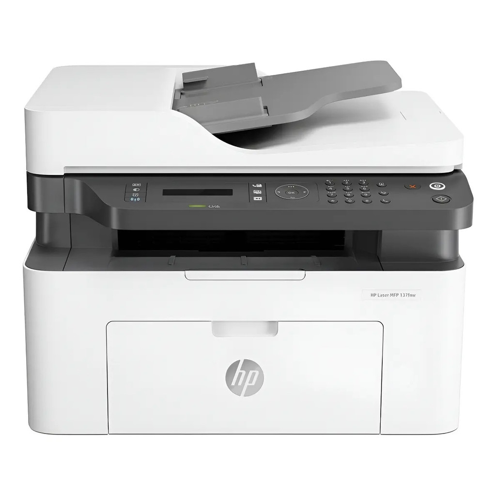Impressora Multifuncional Hp Laserjet 137fnw Com Wifi Branca