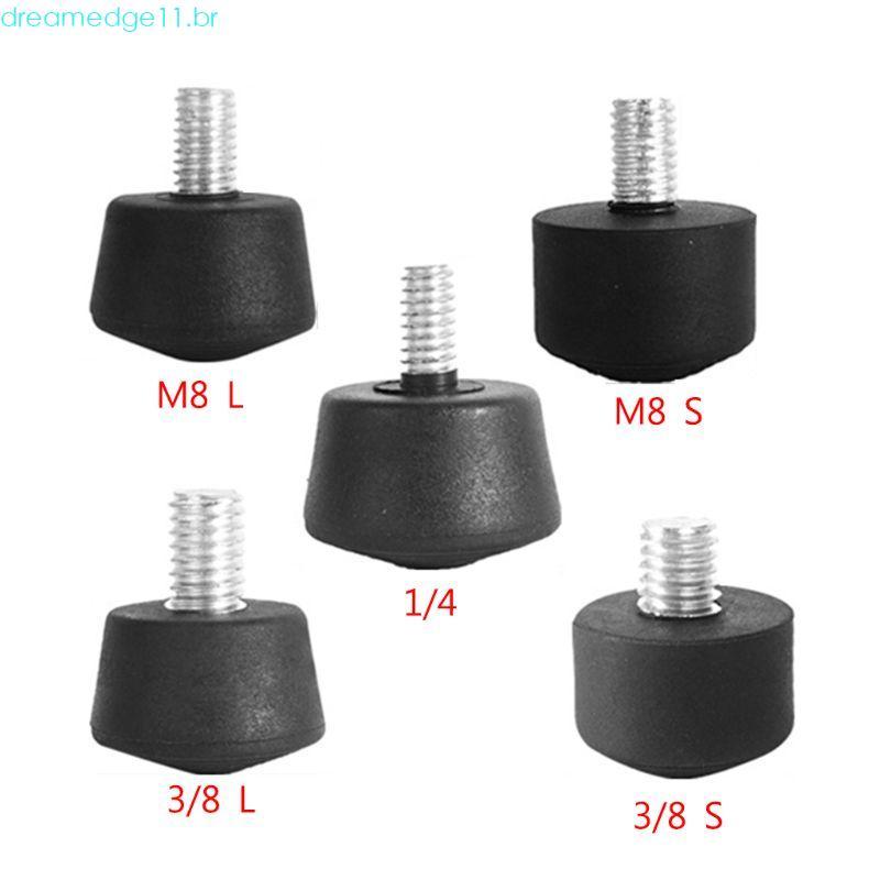 dreamedge11 Pontas Pé Antiderrapantes Para Tripés Monopé 3 8 Polegadas 1 4 8 Kits Borracha Picos