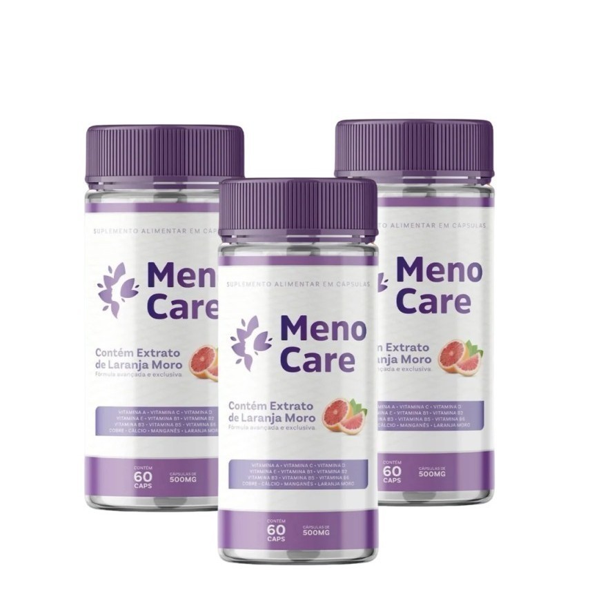 Kit 3 Meno Care Original Total 180 Cápsulas Suplemento Alimentar