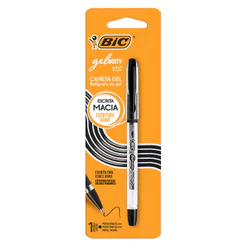 Caneta gel Gelocity Stic 0.5mm Preta com 1 unidade Bic