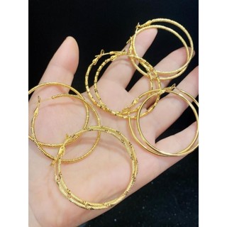Areia ouro imitação de ouro brincos grandes brincos brincos brincos moda simples brincos atmosféricos não é fácil de des