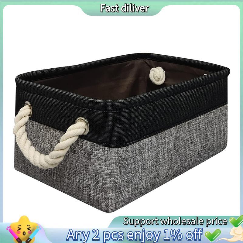 Cesto De Roupa Suja Dobrável , Cesta De Armazenamento De Brinquedos De Tecido Com Alças Para Organização Doméstica S