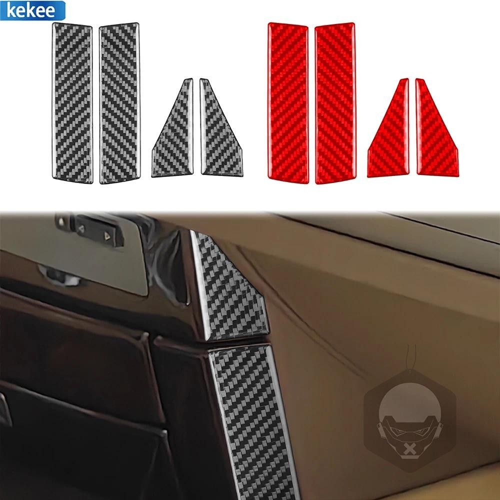 Para BMW Série 7 E65 2002-2008 Painel De Controle Central De Fibra De Carbono Real Adesivos Decorativos Em Ambos Os Lado