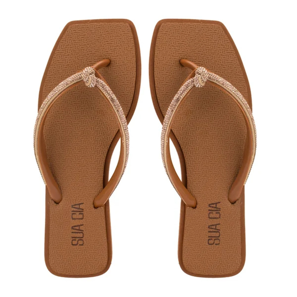 Chinelo Feminino Sua Cia Casual Strass Tira Finas 8520.17043