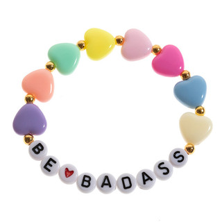 Cross-Border venda quente carta inglês pulseira irmã presente menina amizade cor pulseira corda elástica pulseira