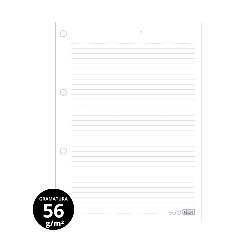 Refil Para Caderno Argolado UNIVERSITARIO Happy 80 Folhas - TILIFLEX · foto 2