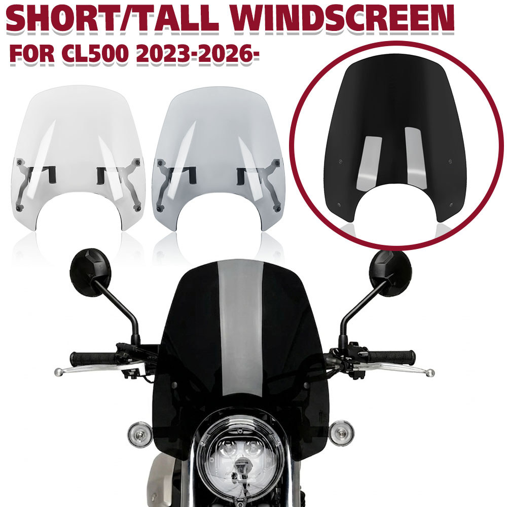 Para Honda CL 500 CL500 2023-2026-Motocicleta Alto/Curto Touring Pára-Brisa Viseira Viser Dupla Bolha Brisas Capa Deflet