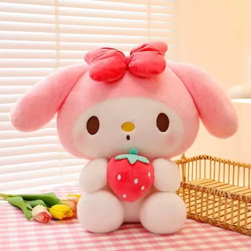 Pelúcia Kurumi, o Pequeno Demônio de Morango, boneca fofa de morango para abraçar, boneca My Melody, almofada de present