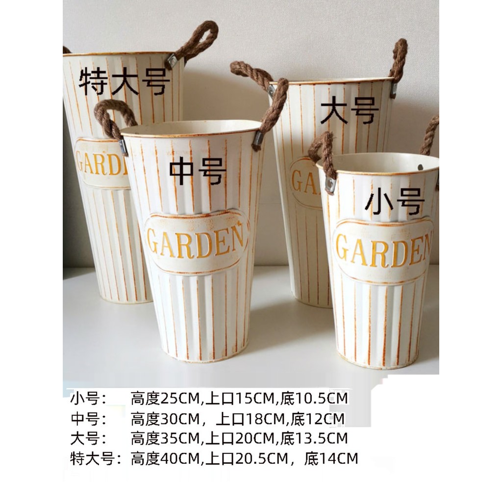 Retro estilo europeu barril de lata arranjo de flores vaso arranjo de flores acordar barril de flores barril de flores s