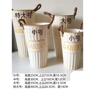 Retro estilo europeu barril de lata arranjo de flores vaso arranjo de flores acordar barril de flores barril de flores s