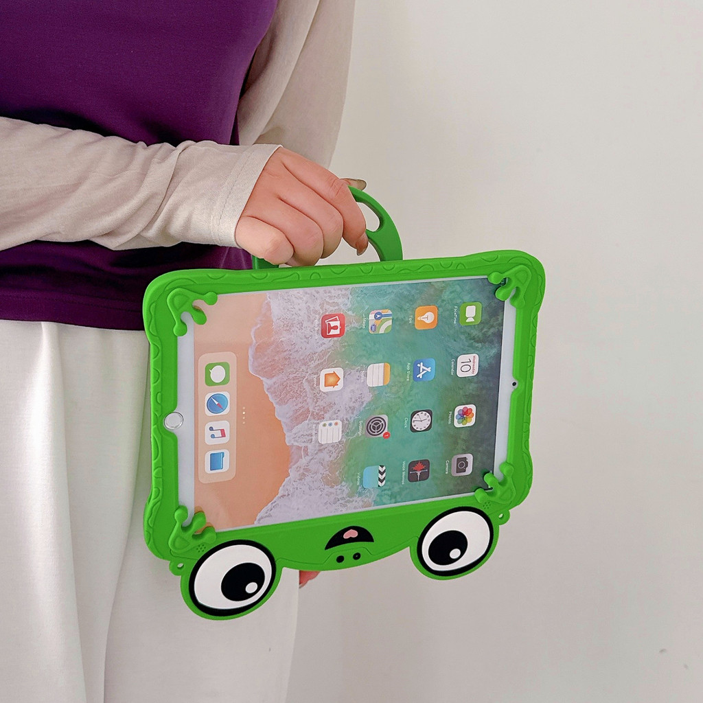 Para Xiaomi Redmi pad SE 11in 2 11 Polegada Tablet Caso 3D Dos Desenhos Animados Sapo Rotativo Suporte Dobrável Capa De