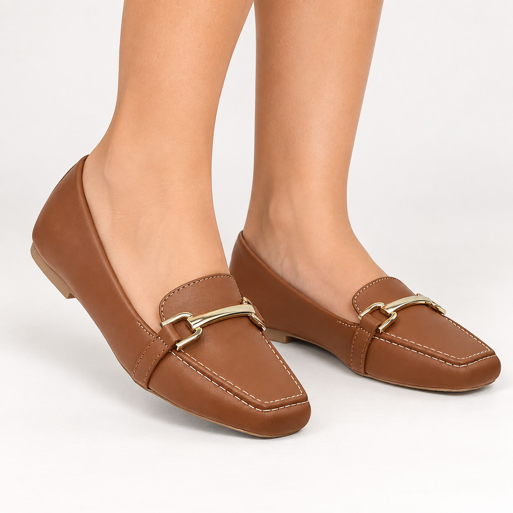 Sapato Mocassim Feminino 33 ao 41 42 43 Bico Quadrado Social Loafer Confortável Lançamento Tendencia