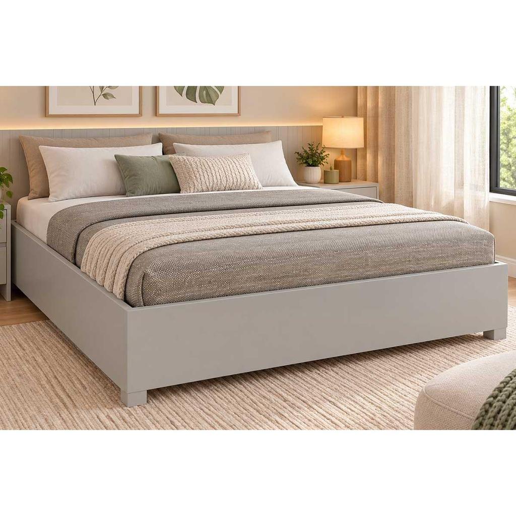 Cama de Casal Mônaco Off White - Tcil Móveis