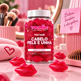 Gummy Cabelo Pele E Unhas Sabor Tutti Frutti  60 un.