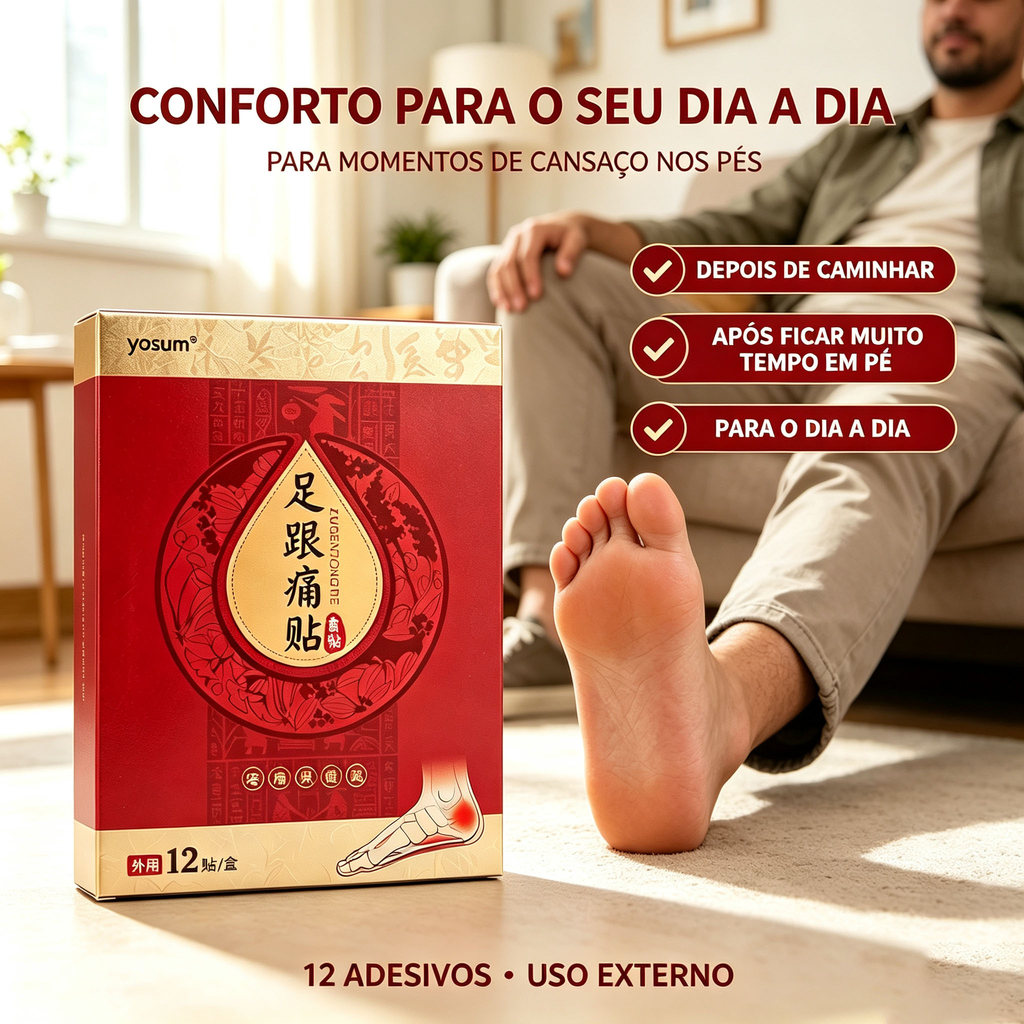 12 Pçs/1 Caixa Remendo De Alívio Da Dor No Calcanhar Fasciite Plantar Esporão Fascial Osso Remoção Espinho Inflamação Te