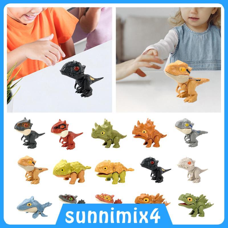 [Sunnimix4] Fantoche De Dedo De Dinossauro , Brinquedo De Mão Complicado Para Crianças , Tiranossauro , Modelo Animal , 