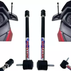 2x Antena Corta Pipa 6 Estagios Yamaha Xmax 250 Modelo Exclusivo