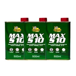 Aditivo Combustível Diesel Bardahl Max S10 500ml Kit 3 Un.