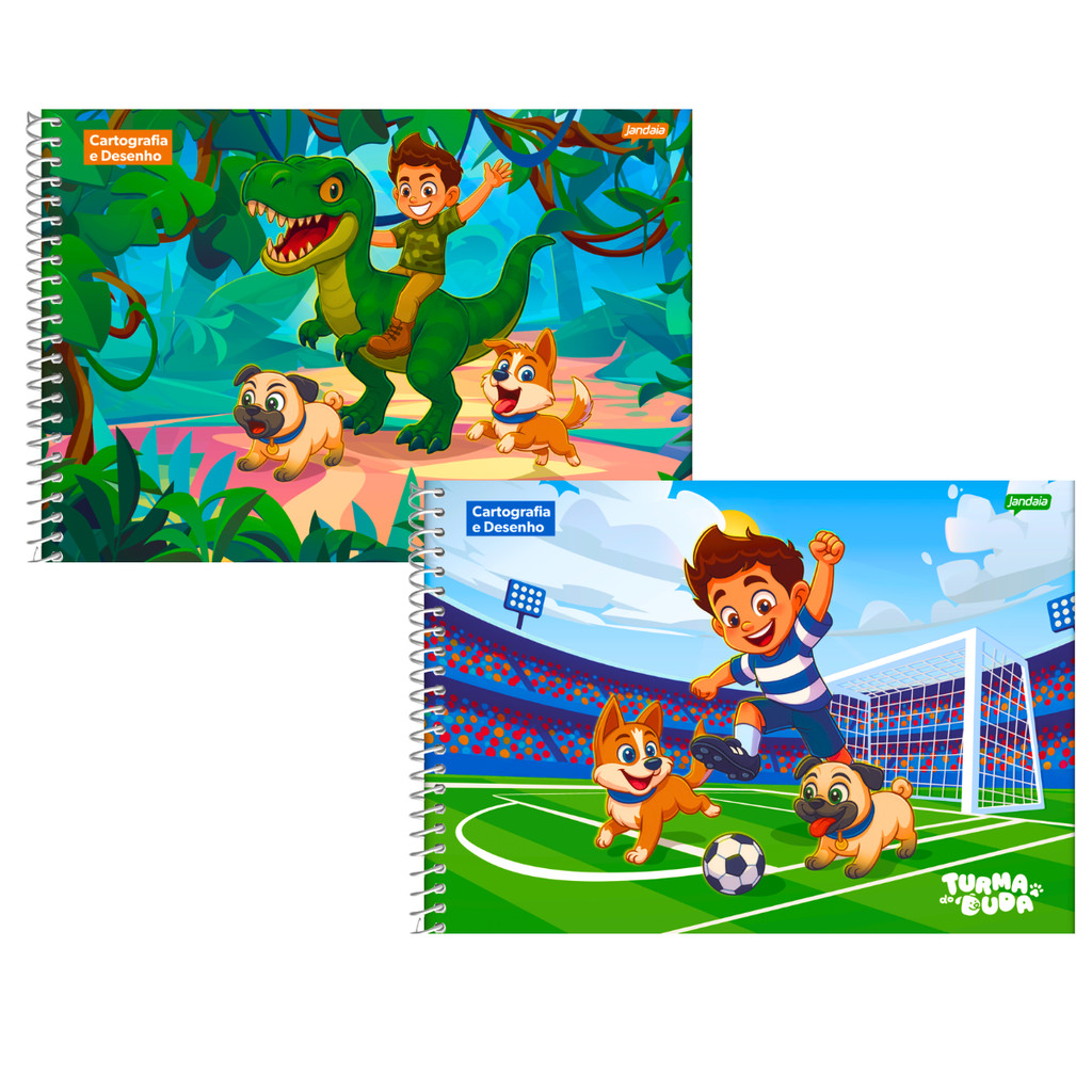 Caderno De Desenho Universitário Turma Do Duda 80 Folhas - Jandaia
