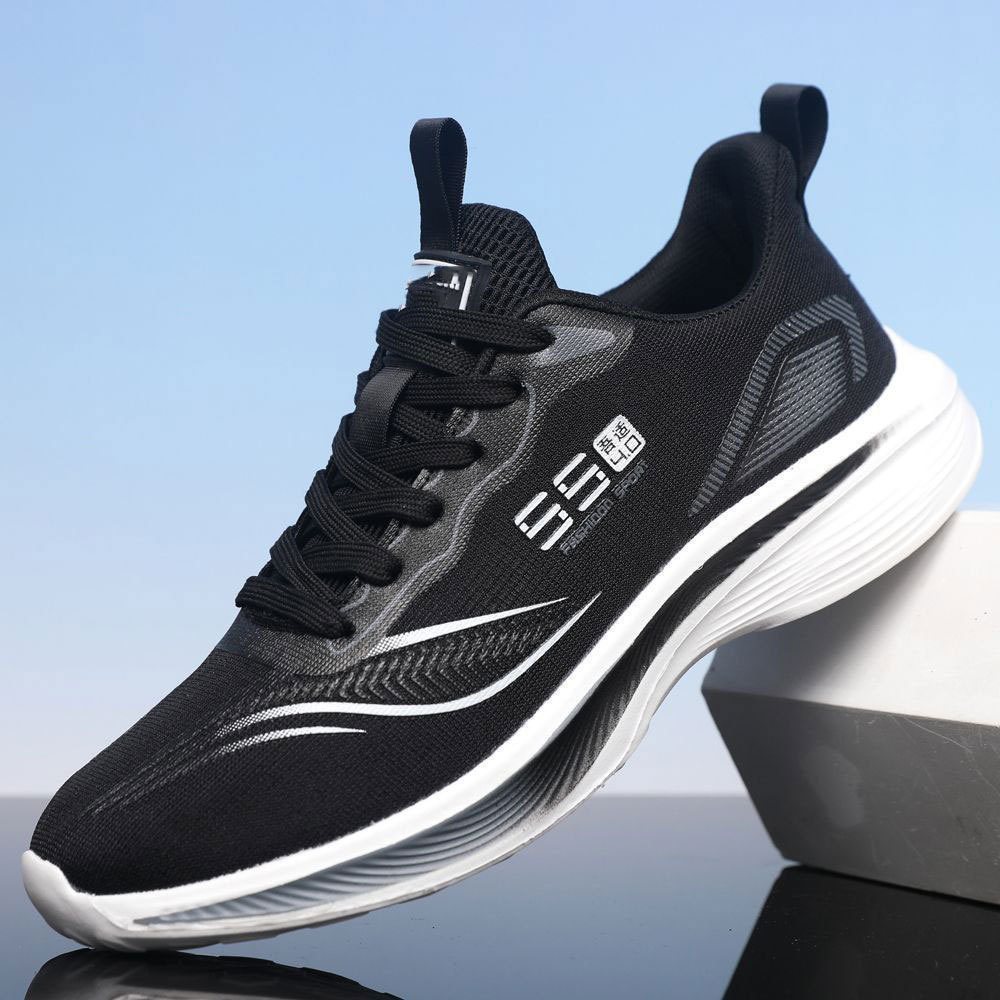 Novos Sapatos Masculinos-Malha Respirável Resistente Ao Desgaste Casuais Para Adolescentes Correndo Da Moda