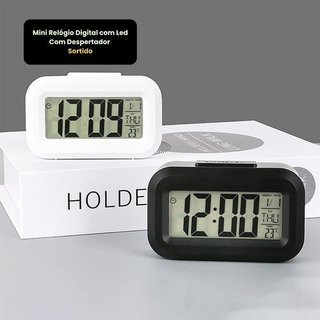 Relógio Digital Mini LED Despertador Temperatura Data Sortido TOP RIO