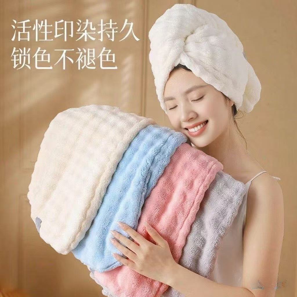 Touca de secagem rápida para cabelo feminina, absorvente, camada única, espessa, modelo 2025, touca de banho para lavar 