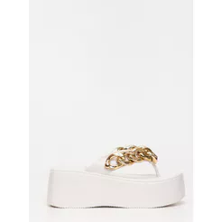 Chinelo Petite Jolie Plus II White/Ouro PJ7350II