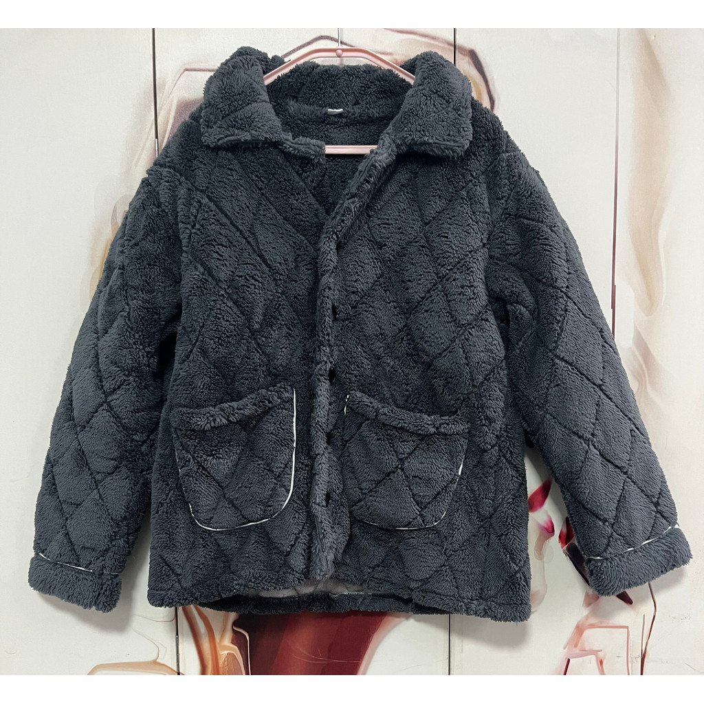 Outono inverno forro de lã masculino engrossado três camadas acolchoado Coral velo pijamas de inverno Plus Size Flan