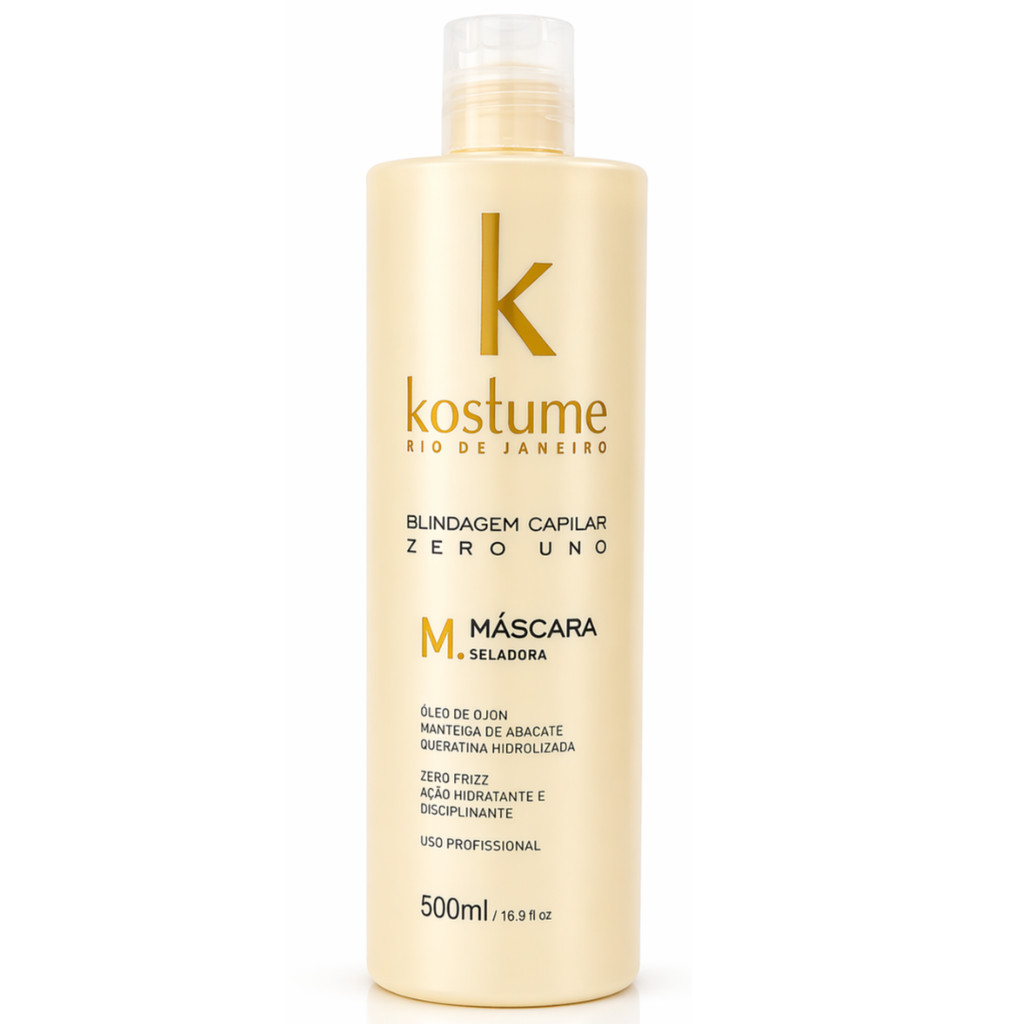 Blindagem Capilar Zero Uno Mascara Seladora Kostume 500ml