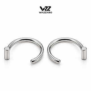 Piercing Argola C Aço Cirúrgico Nariz Lábio Cilindro Liso Anti Alérgico
