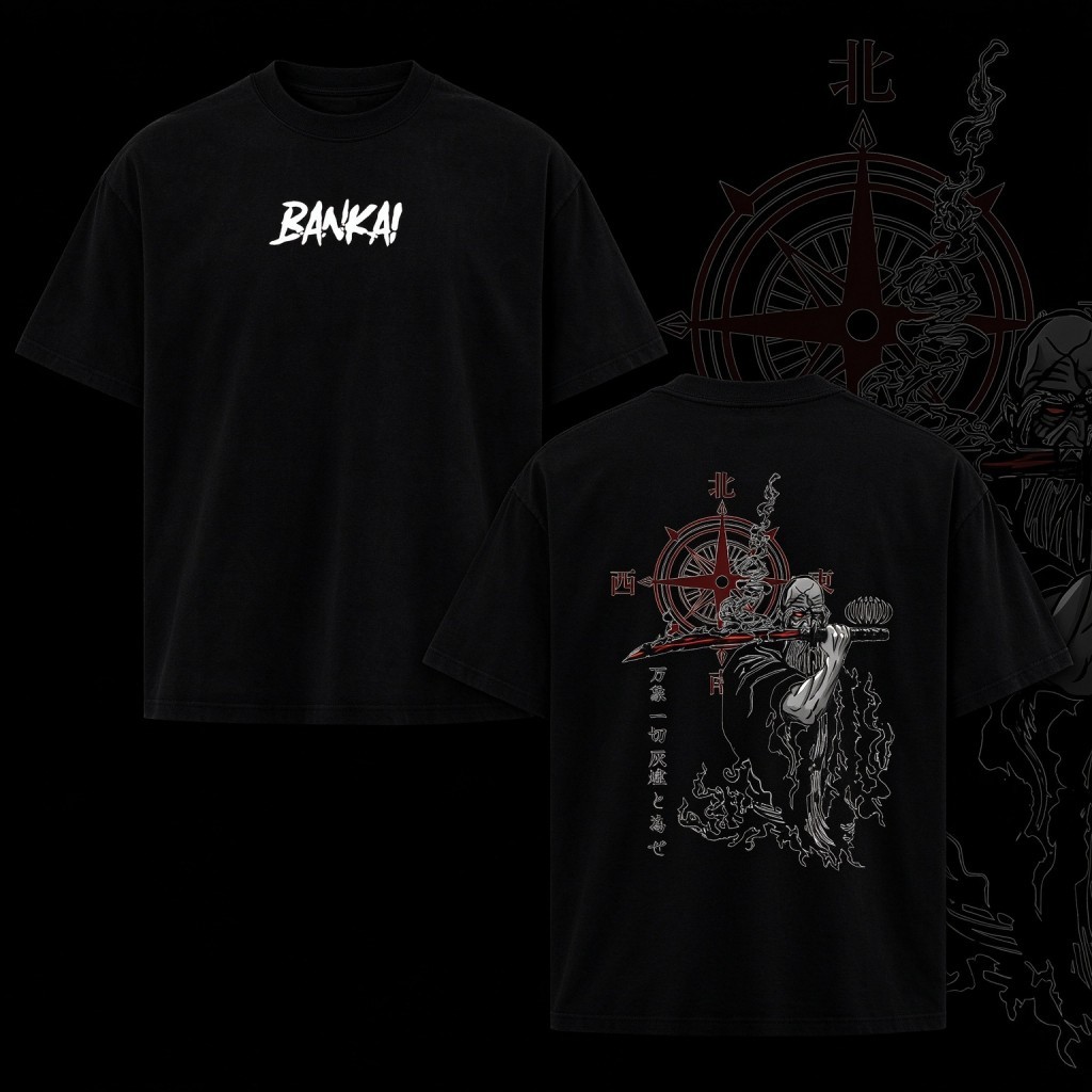 Camiseta Unissex Premium De Algodão Preta Com Estampa Anime Bankai Estilo Streetwear Para Uso Casual Passeios E