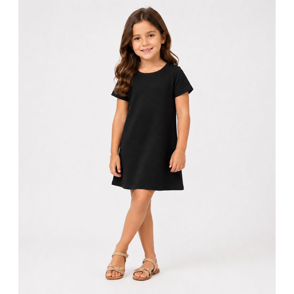 Vestido Infantil Menina Em Malha Puvil Select Preto · foto 2