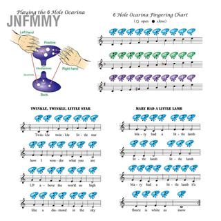 Jnfmmy 6 furos de cerâmica Ocarina Alto C Instrumento musical estilo submarino Flauta Dolomita Legend of Zelda com