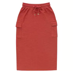 Saia Feminina Midi Endless Marrom