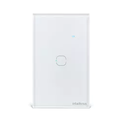 Interruptor Inteligente Wi-Fi Touch 1 tecla Branco EIW 1001 Intelbras