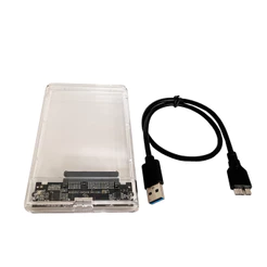 Case para HD Externo de 2,5" SATA para USB 3.0 Transparente
