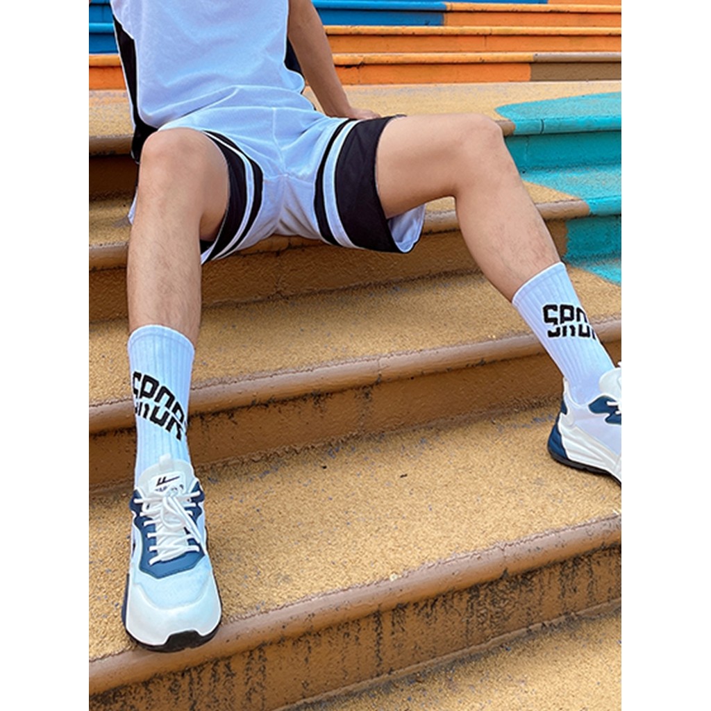 Meias masculinas tubo alto engrossado toalha inferior absorvente de suor malha respirável meias esportivas meninos Anti-