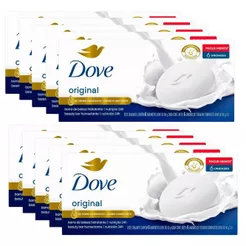 Kit Sabonete Em Barra Dove Original Branco 90g 6 Sabonetes - Com 10 Unidades