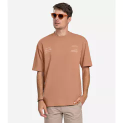 Camiseta Masculina Diametro Marrom