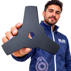 Lâmina Roçadeira Triangular 3 Pontas 255mm Furo 1 Pol 25,4mm Toyama Vulcan