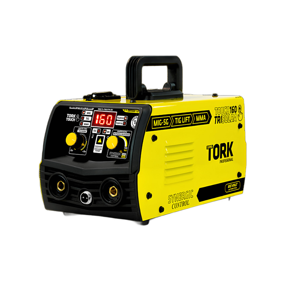 KIT MAQUINA DE SOLDA TORK INVERSORA CIMETS-7160/1K-BV BIVOLT MIG/TIG/MMA 160A COM MÁSCARA DE SOLDA