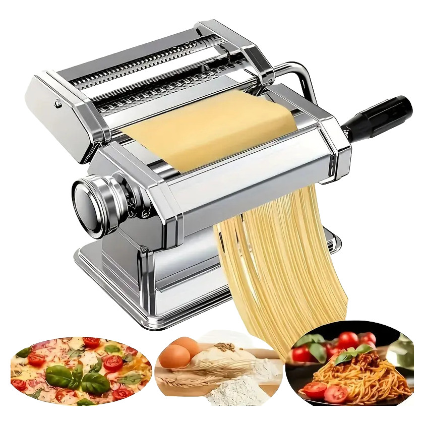 Máquina De Macarrão Cilindro Aço Inox Massa Caseira Talharim