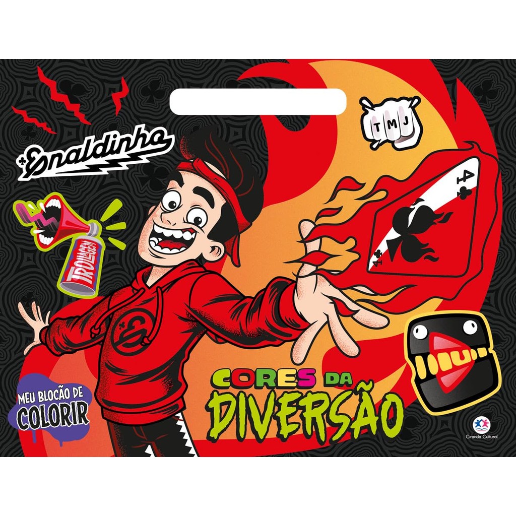 Enaldinho Cores Da Diversão Desenhos Para Colorir Pintar - Blocão De Colorir