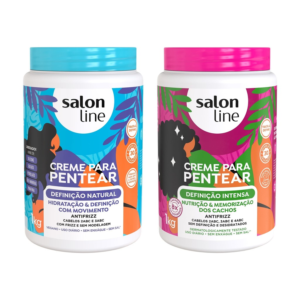 Kit Definição Natural e Intensa com 2 Cremes para Pentear