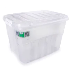 Caixa organizadora Box alta Cristal 56L 2760 Plasútil
